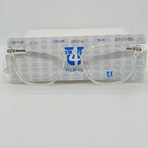 NWT RX-ABLE FOR YOU CRYSTAL CLEAR EYEGLASS FRAMES US106